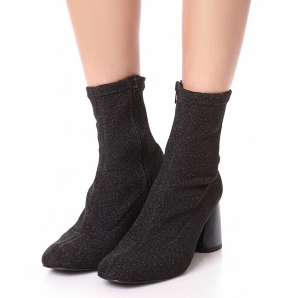 Free People Spectrum Sock Boot in Black Shimmer size 8 - Picture 6 of 15